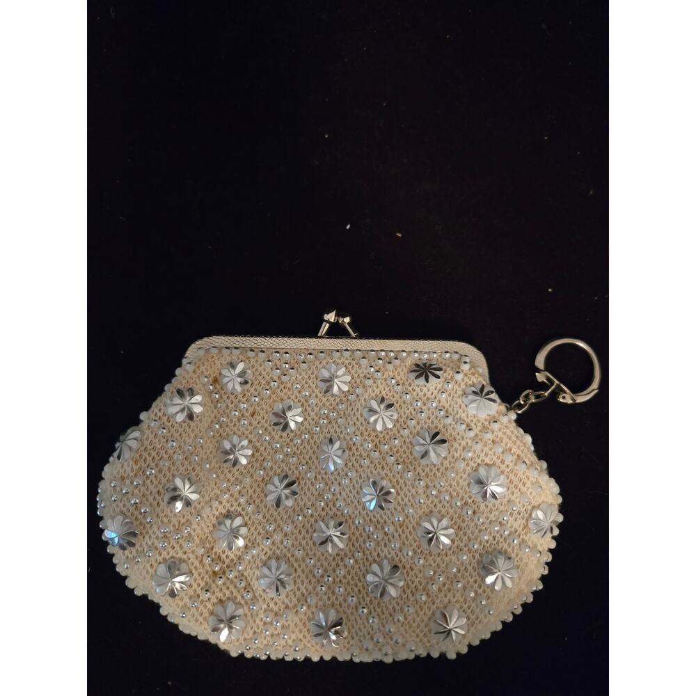 Vintage Coin Purse with Seed Beads
